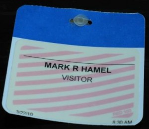 visitor badge