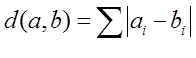 manhattan distance equation